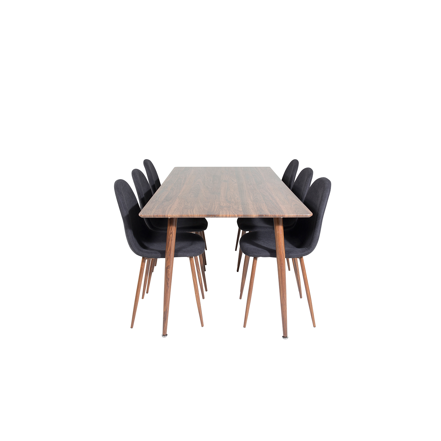 Spisegruppe Venture Home Pobbie 180 med 6 Stoler Polyester