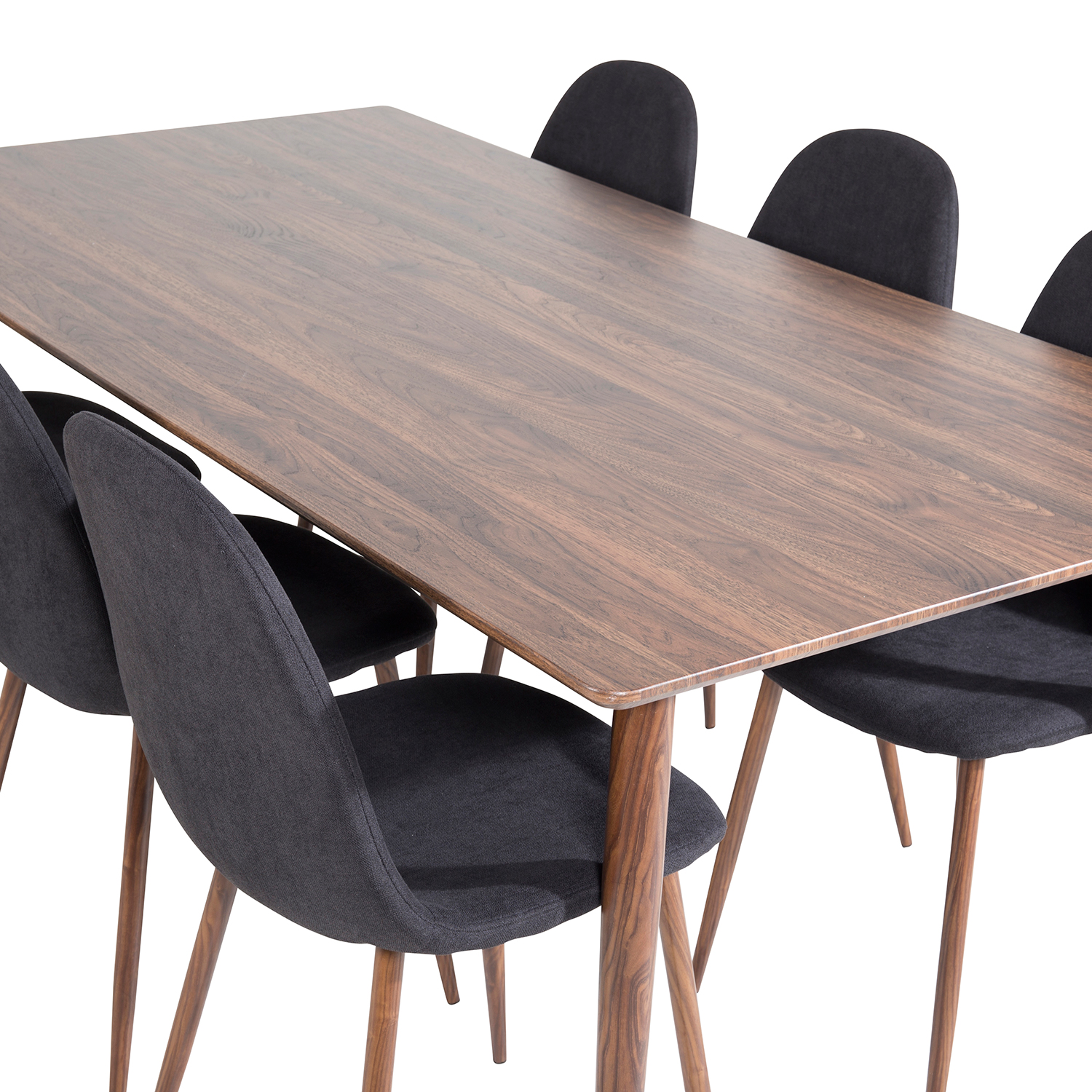 Spisegruppe Venture Home Pobbie 180 med 6 Stoler Polyester