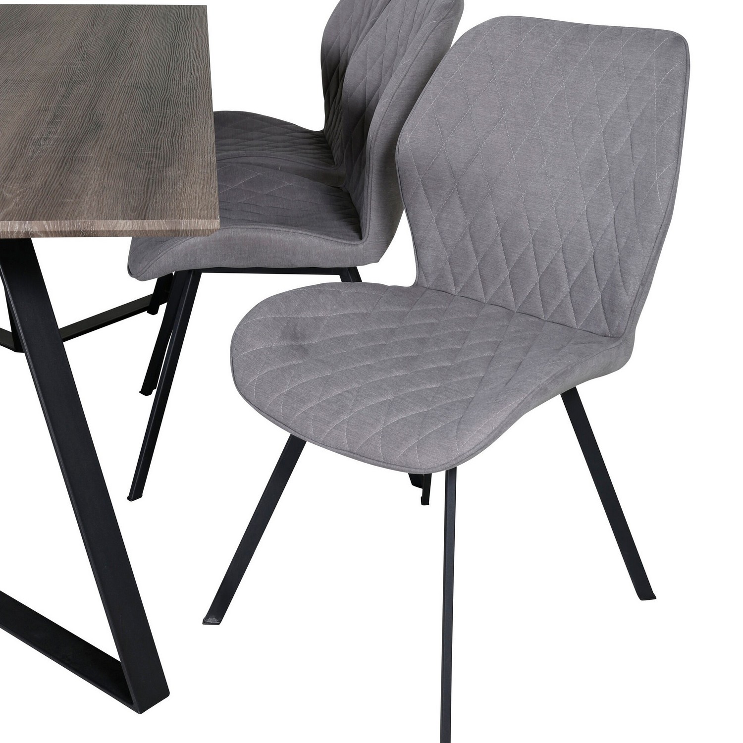 Spisegruppe Venture Home Madde med 6 Geneva Stoler