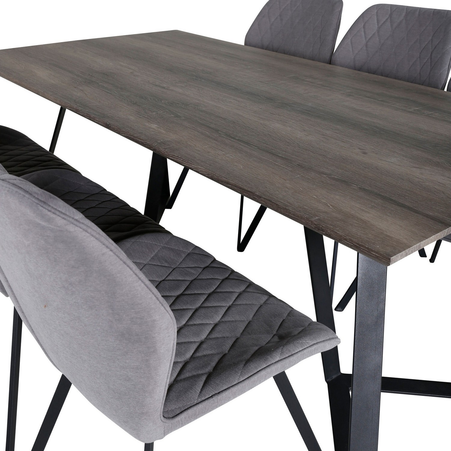 Spisegruppe Venture Home Madde med 6 Geneva Stoler