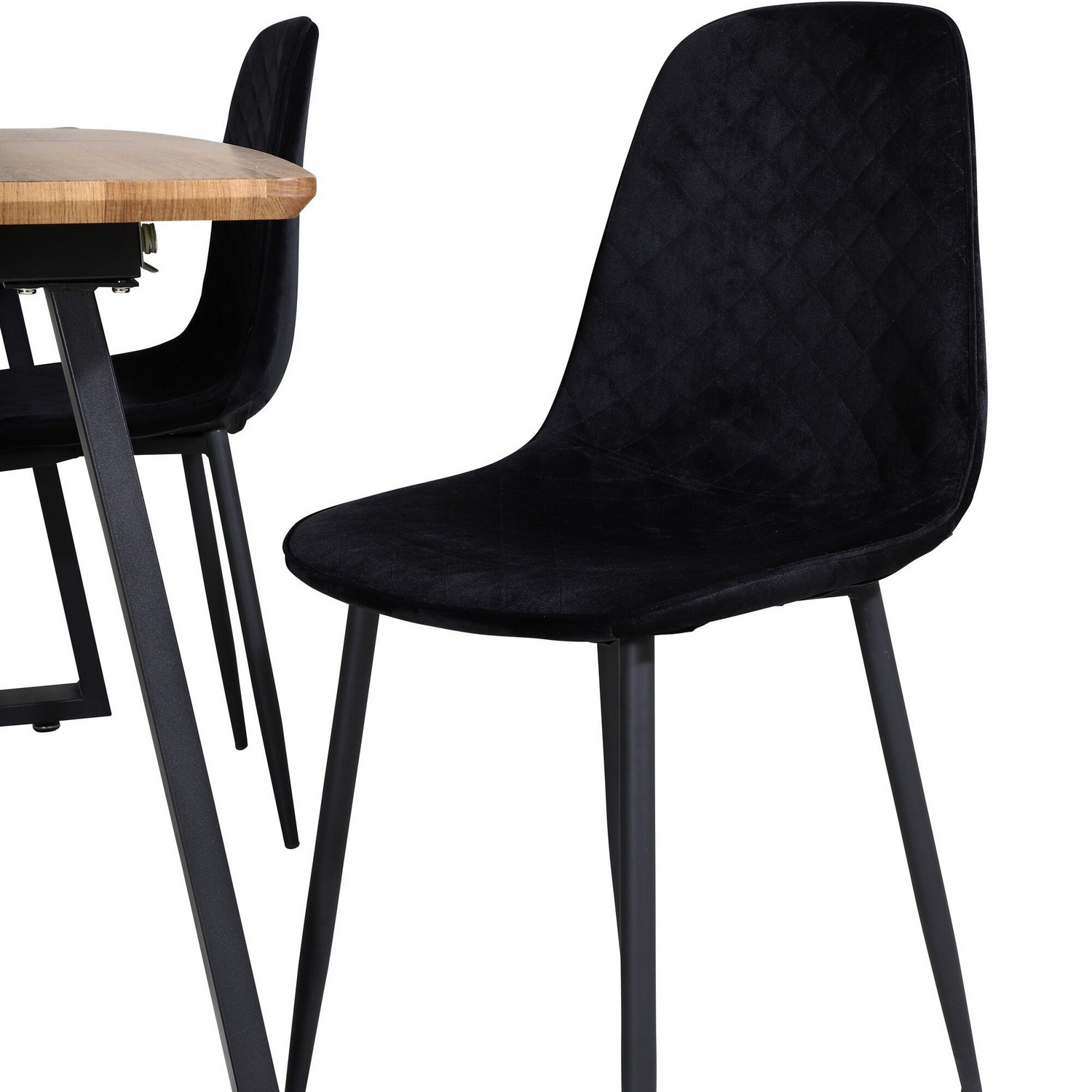 Spisegruppe Venture Home Ina med 4 Phoi Stoler Fløyel