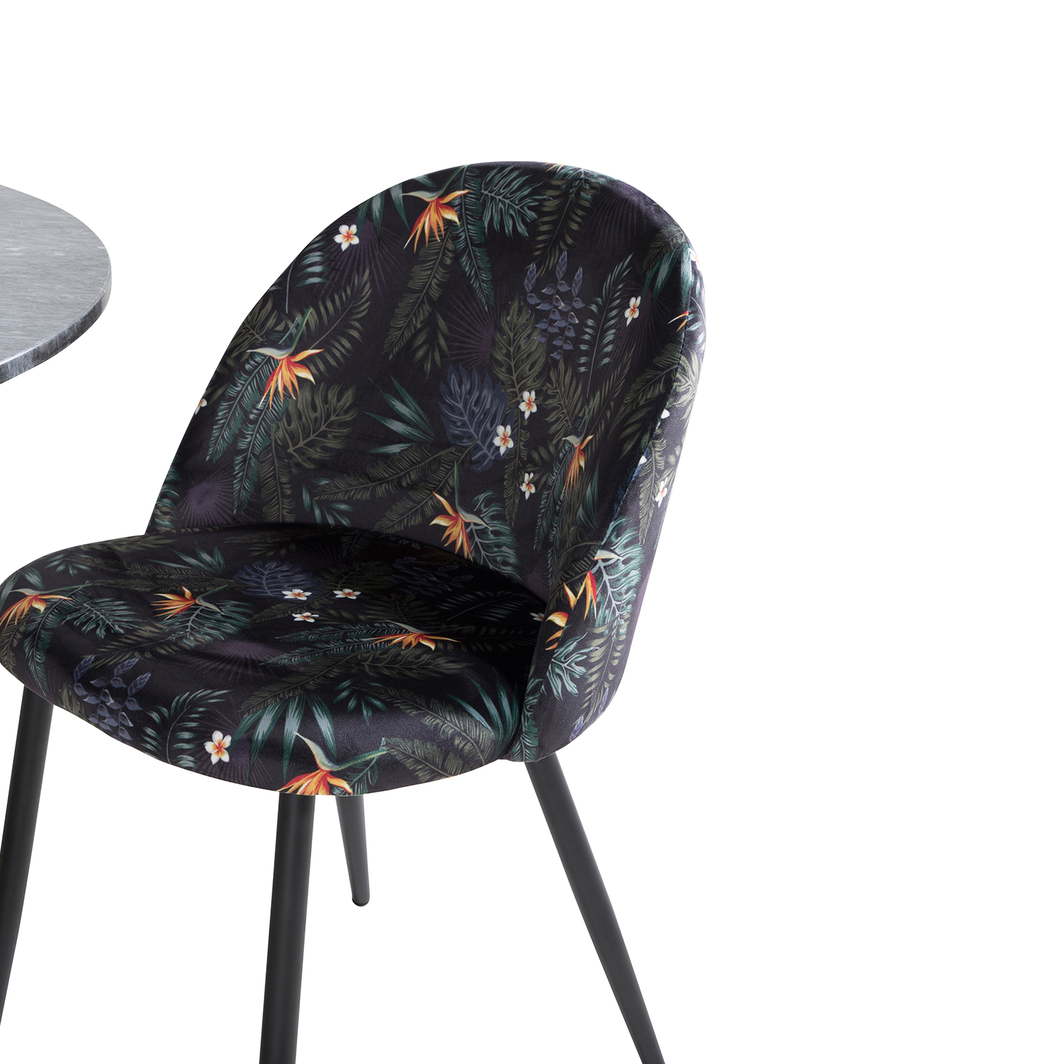 Spisegruppe Venture Home Estelle med 4 Valentina Stoler Polyester