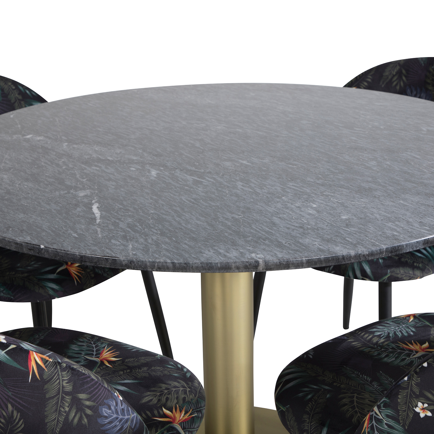 Spisegruppe Venture Home Estelle med 4 Valentina Stoler Polyester