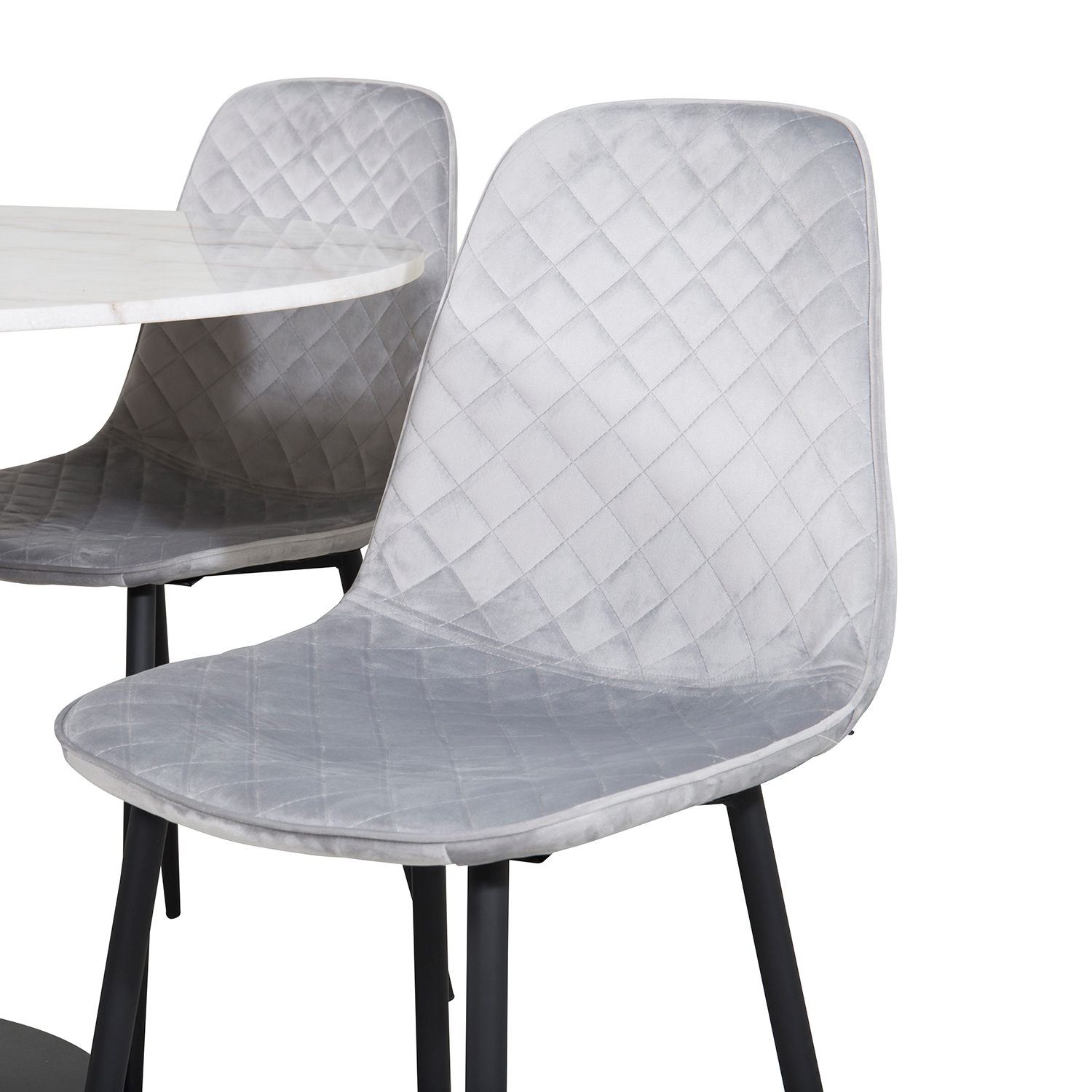 Spisegruppe Venture Home Estelle med 4 Phoi Stoler Fløyel