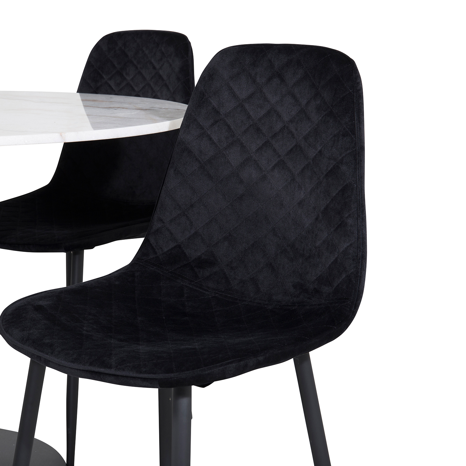 Spisegruppe Venture Home Estelle med 4 Phoi Stoler Fløyel