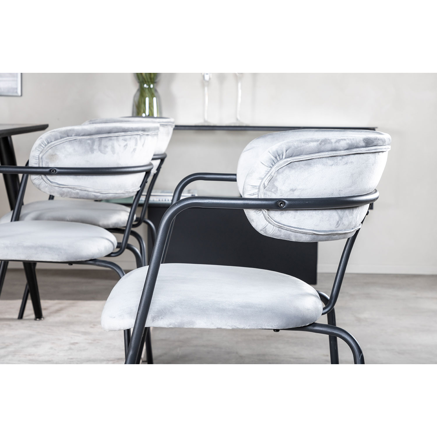 Spisegruppe Venture Home Dipp med 6 Arrow Stoler