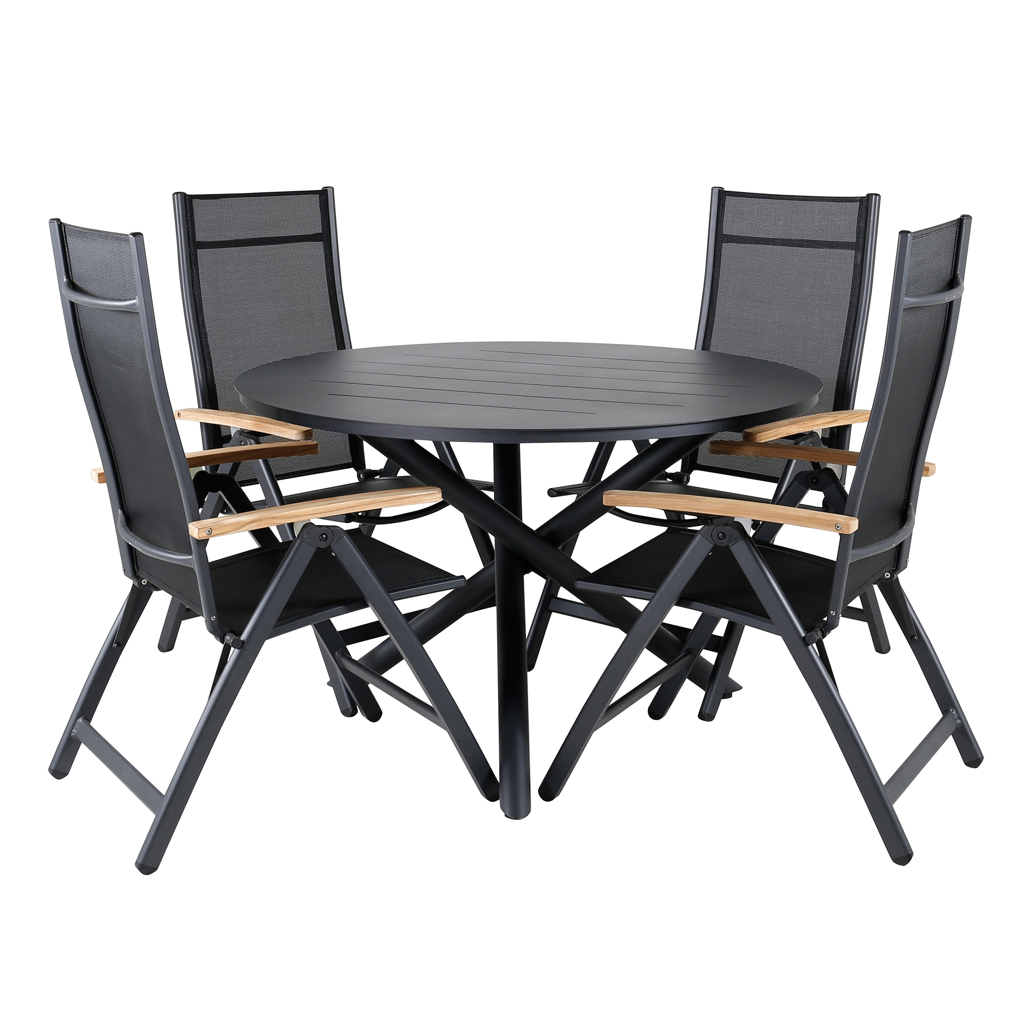 Spisegruppe Venture Home Ande med 4 Poda Spisestoler