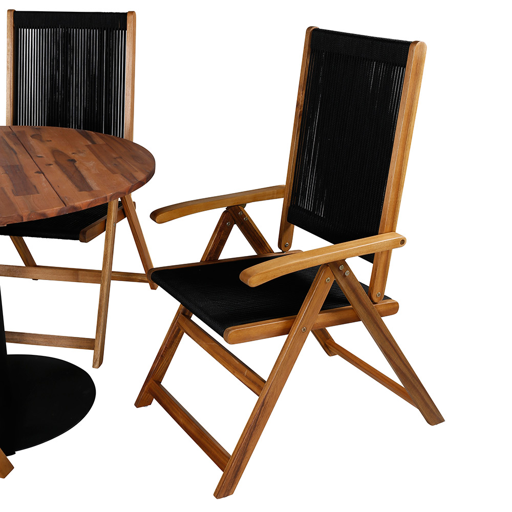 Spisegruppe Venture Home Canne med 4 Jimbo Sammenleggbara Spisestoler