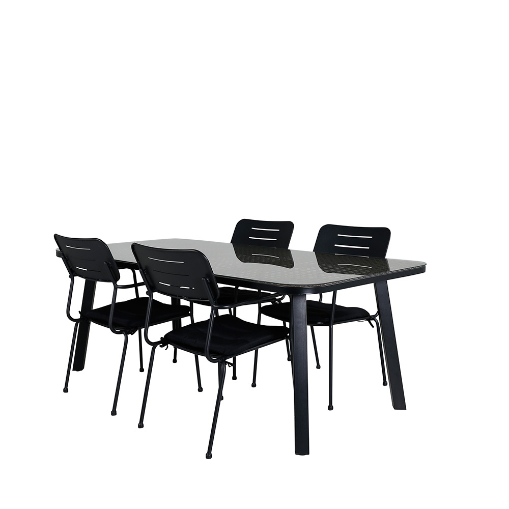 Spisegruppe Venture Home Olle med 4 Nime Spisestoler