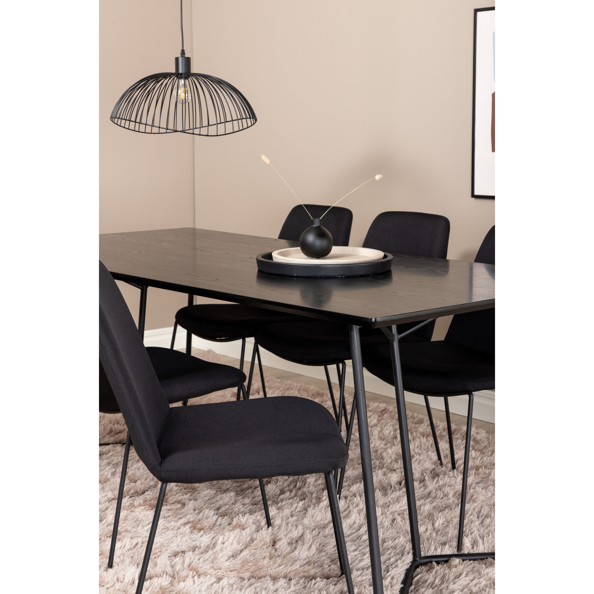 Spisegruppe Venture Home Annika med 6 Muscot Stoler