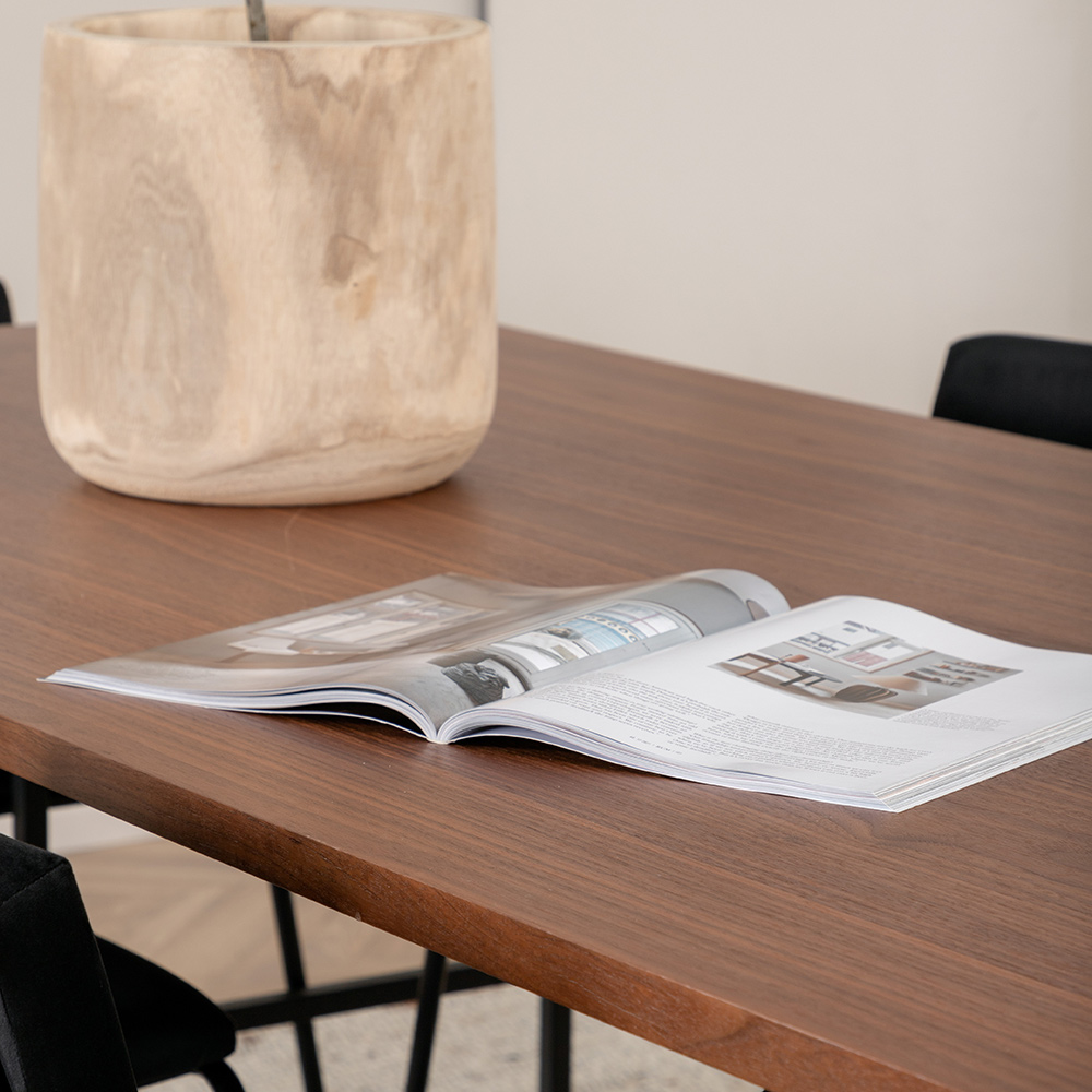 Spisegruppe Venture Home Chicago Spisebord og Kungshamn Spisestol Brun