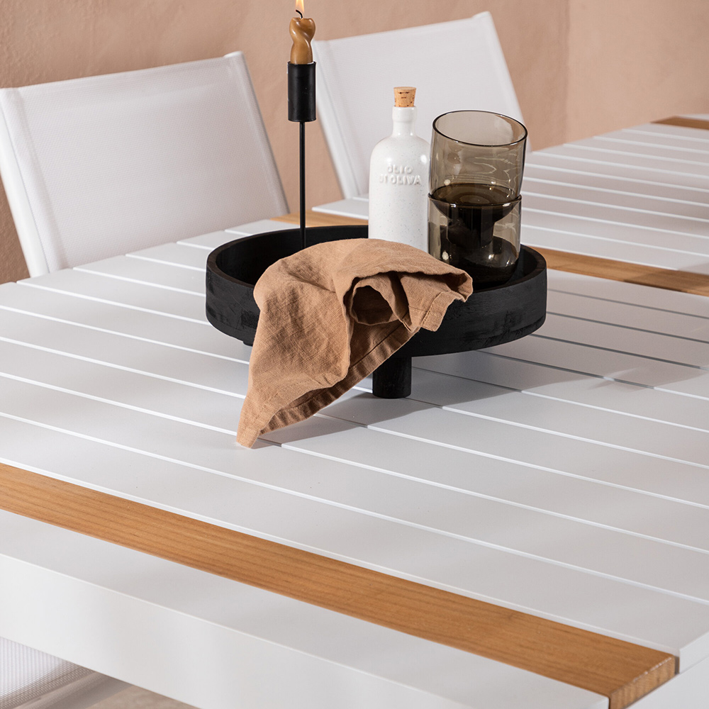 Spisegruppe Venture Home Togo med 6 Santorini Stoler