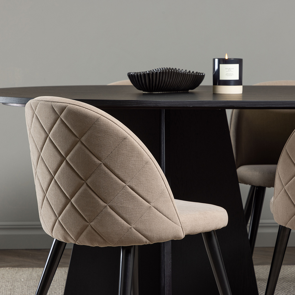 Spisegruppe Venture Home Bootcut Oval med 6 Velvet Stoler