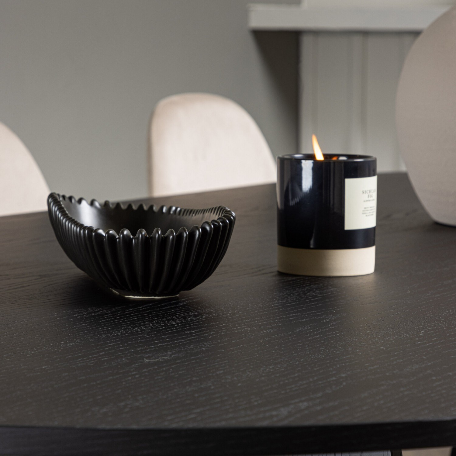 Spisegruppe Venture Home Bootcut Oval med 6 Polar Fløyel Stoler