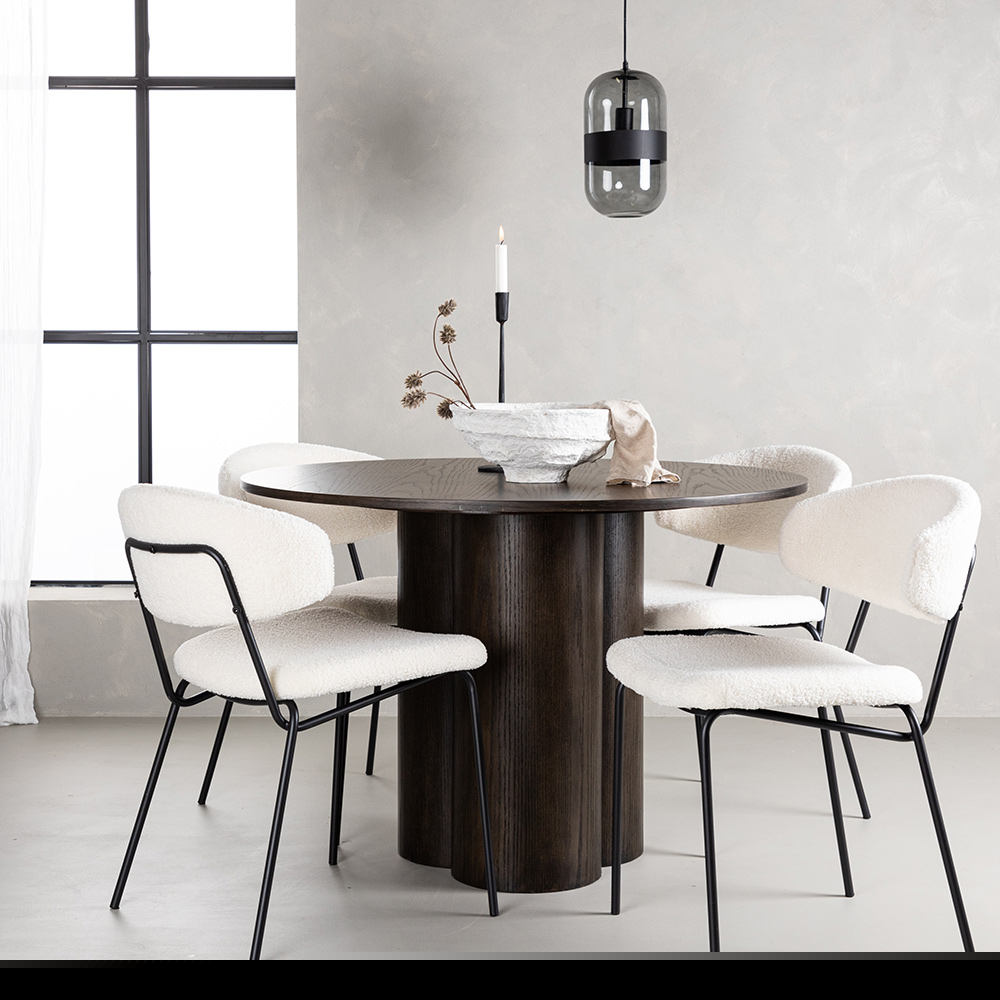 Spisegruppe Venture Home Olivia med 4 Chico Stoler