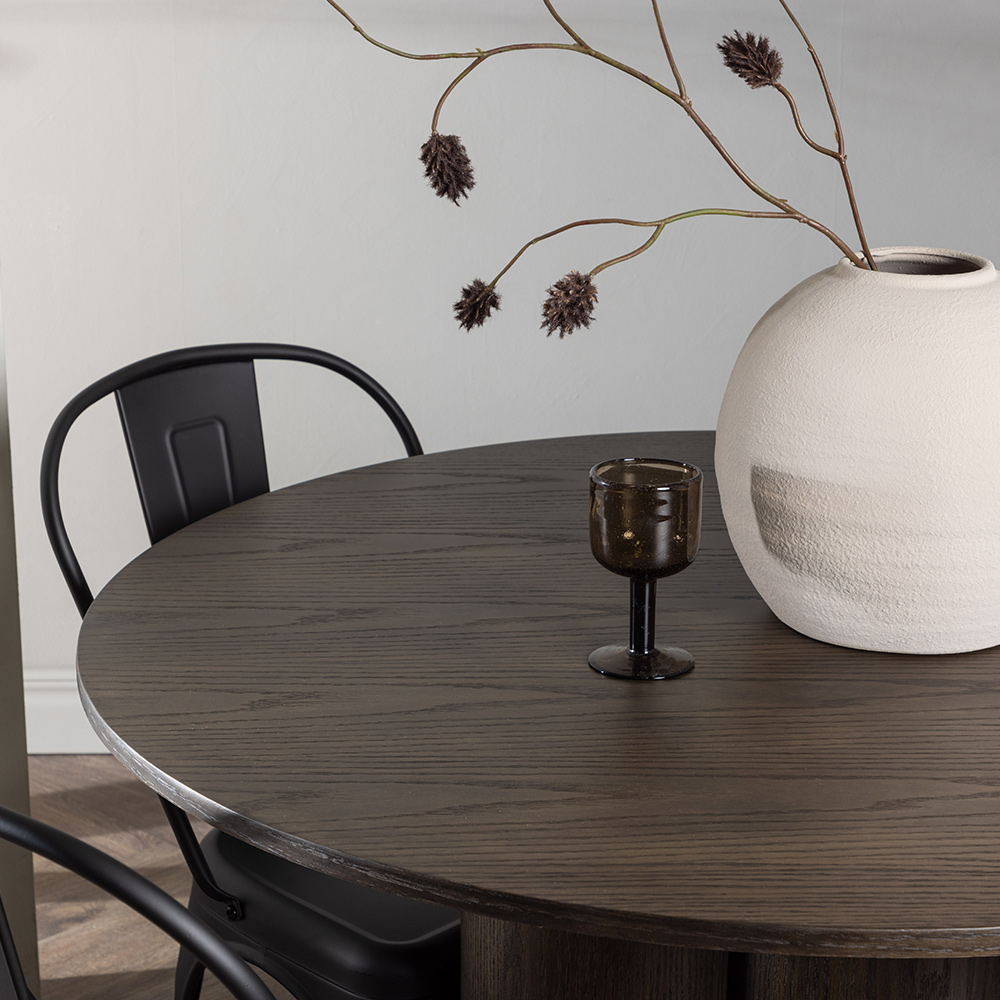 Spisegruppe Venture Home Olivia Ø 110 cm med 4 Tempe Stoler