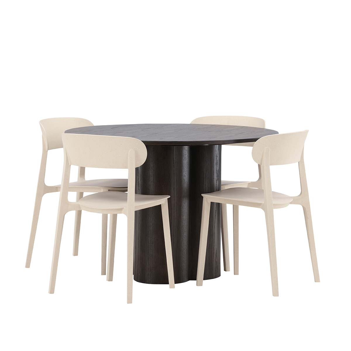 Spisegruppe Venture Home Olivia med 4 Åstol Stoler