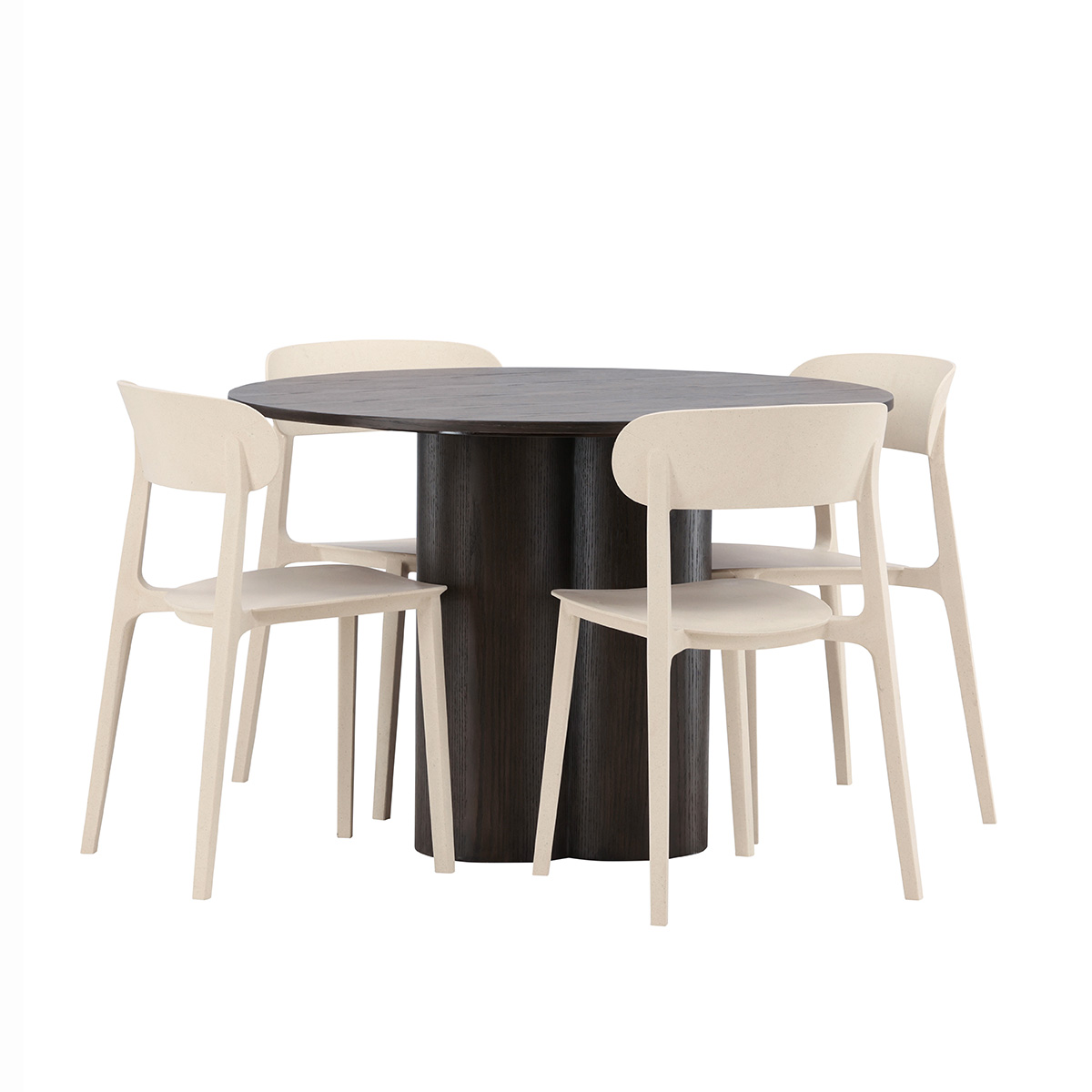 Spisegruppe Venture Home Olivia med 4 Åstol Stoler