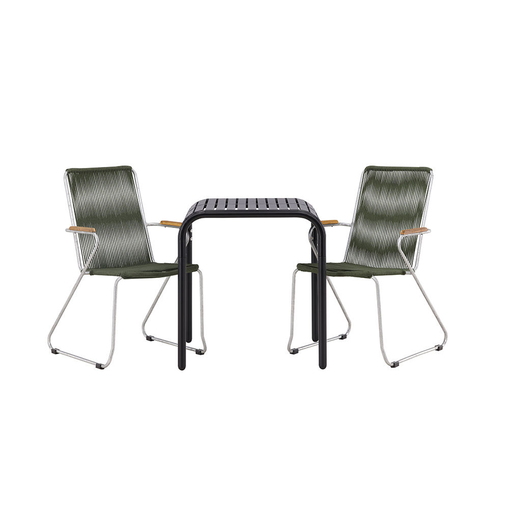 Cafégruppe Venture Home Borneo Bord med 2 Bois Stoler