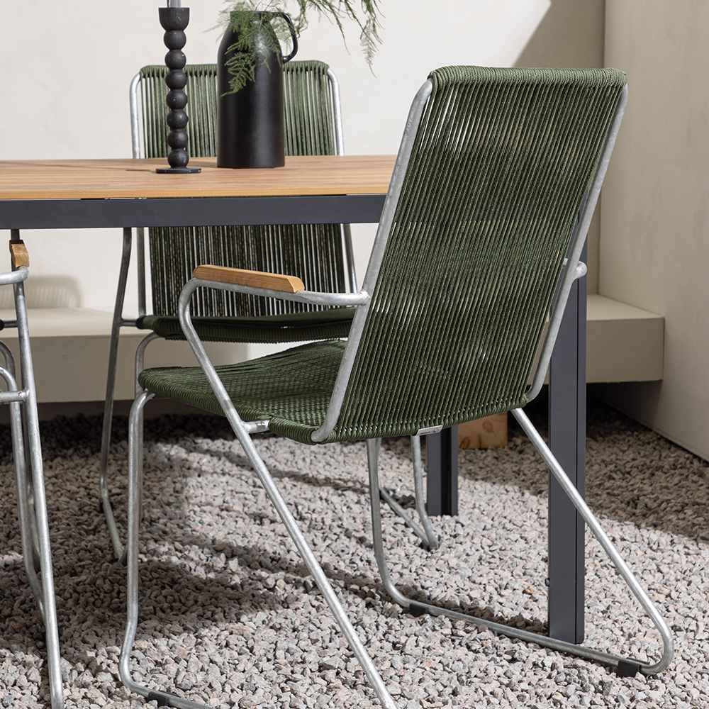 Spisegruppe Venture Home Break Bord med 4 Bois Stoler