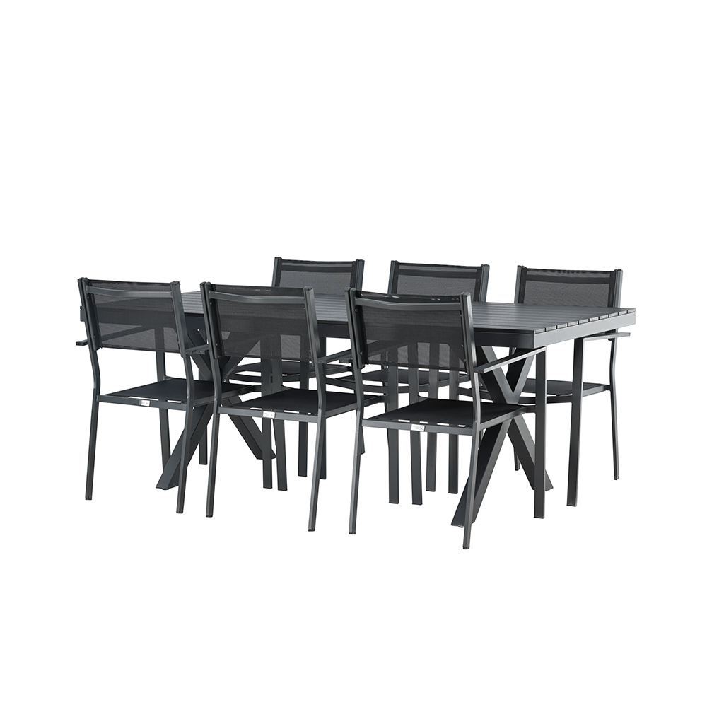 Spisegruppe Venture Home Garcia Bord med 6 Copacabana Stoler