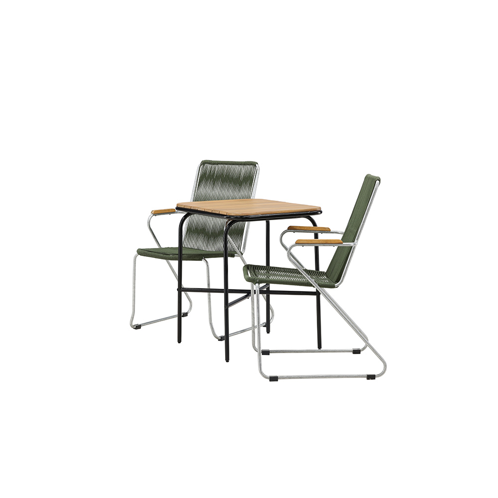 Cafégruppe Venture Home Holmbeck Bord med 2 Bois Stoler