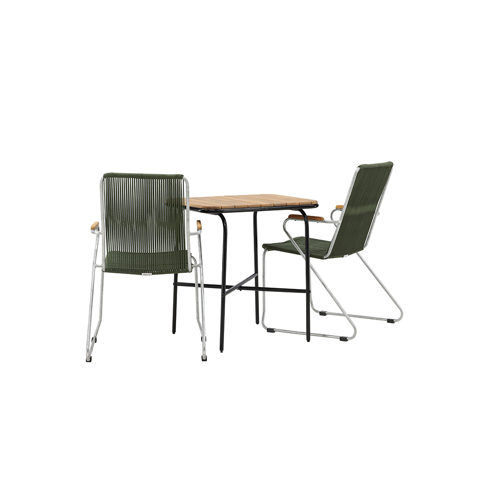 Cafégruppe Venture Home Holmbeck Bord med 2 Bois Stoler