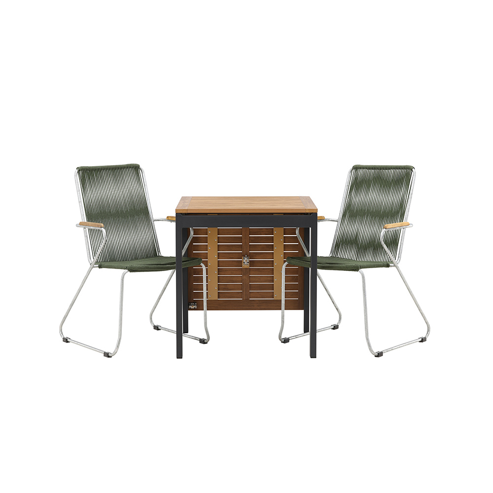 Cafégruppe Venture Home Diego Bord med 2 Bois Stoler