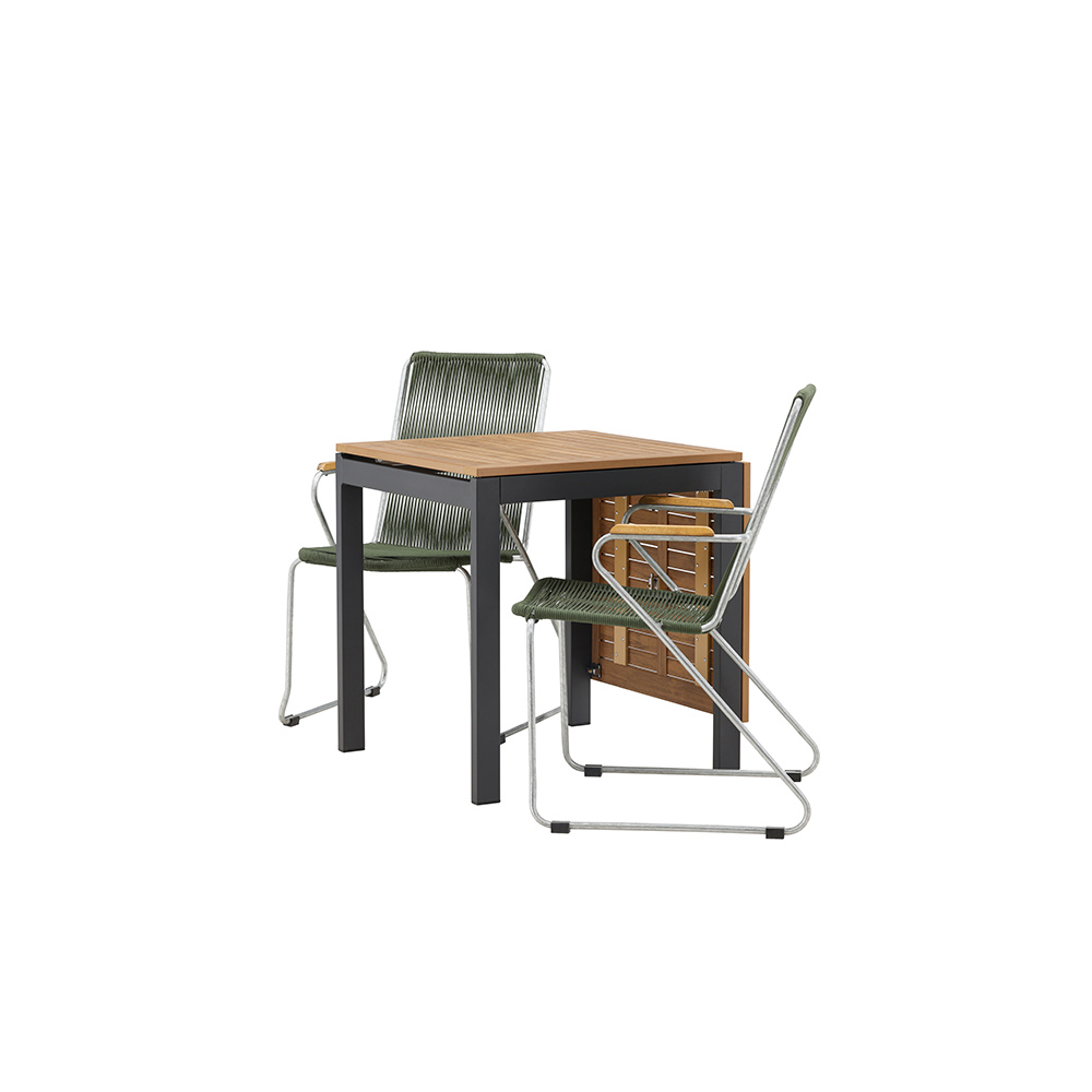 Cafégruppe Venture Home Diego Bord med 2 Bois Stoler