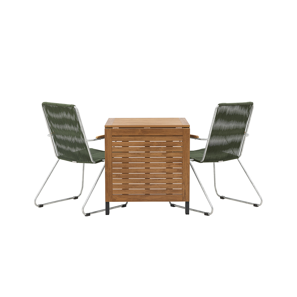 Cafégruppe Venture Home Diego Bord med 2 Bois Stoler