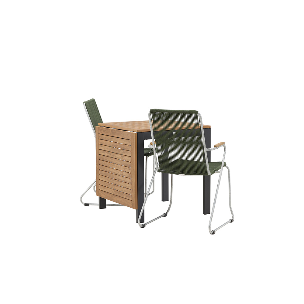 Cafégruppe Venture Home Diego Bord med 2 Bois Stoler