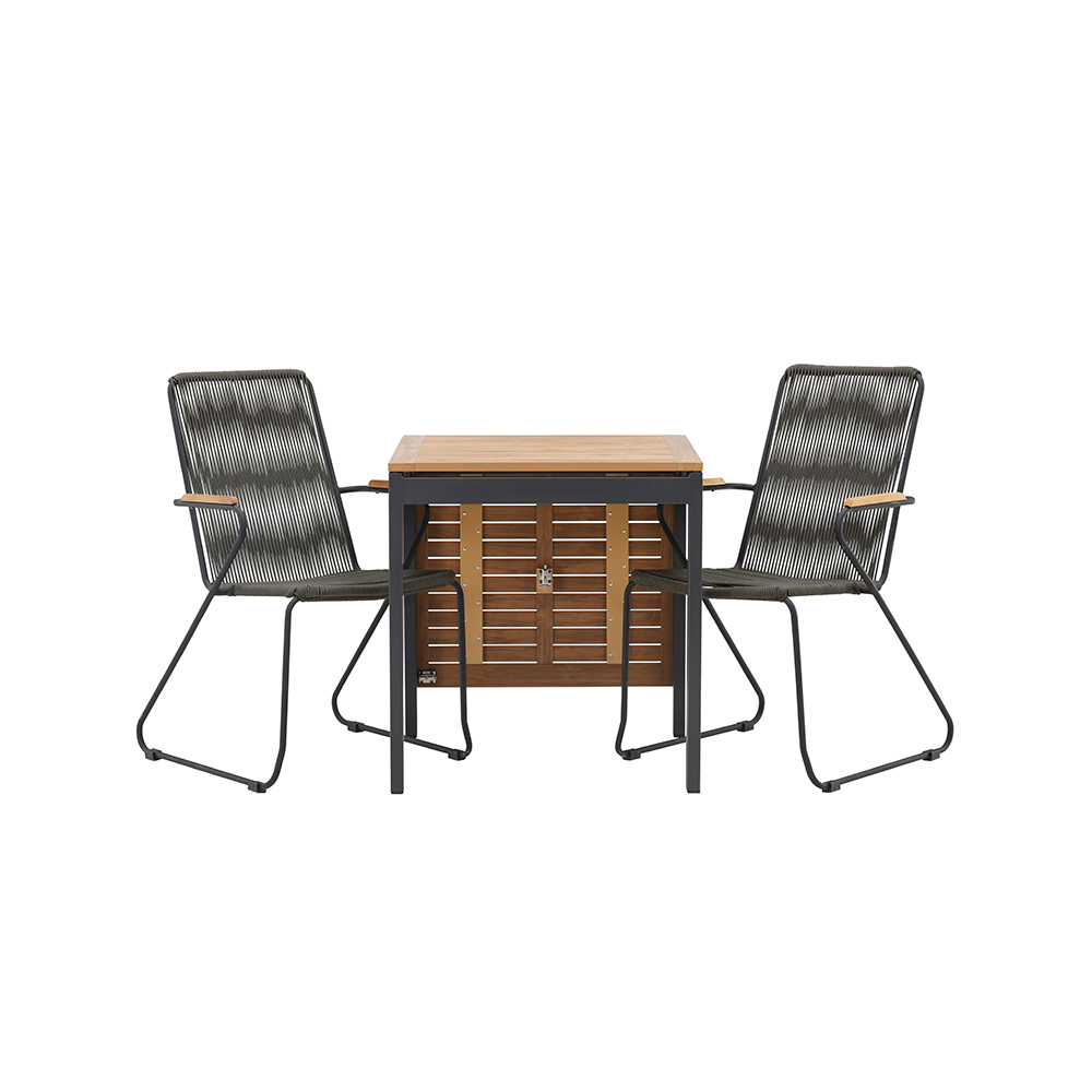 Cafégruppe Venture Home Diego Bord med 2 Bois Stoler