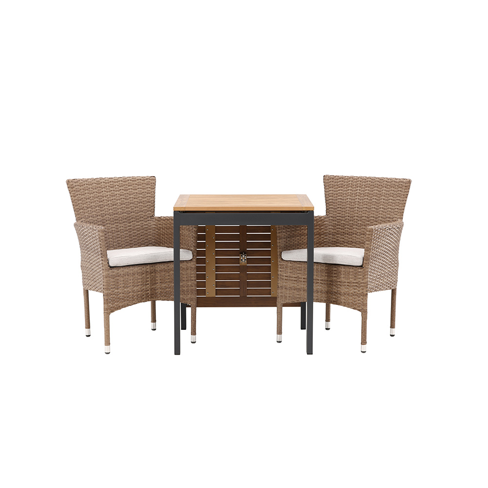 Cafégruppe Venture Home Diego Bord med 2 Malina Stoler