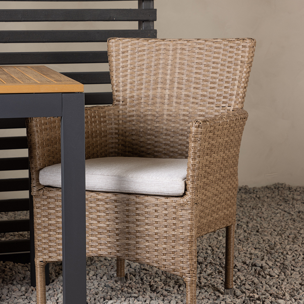 Cafégruppe Venture Home Diego Bord med 2 Malina Stoler