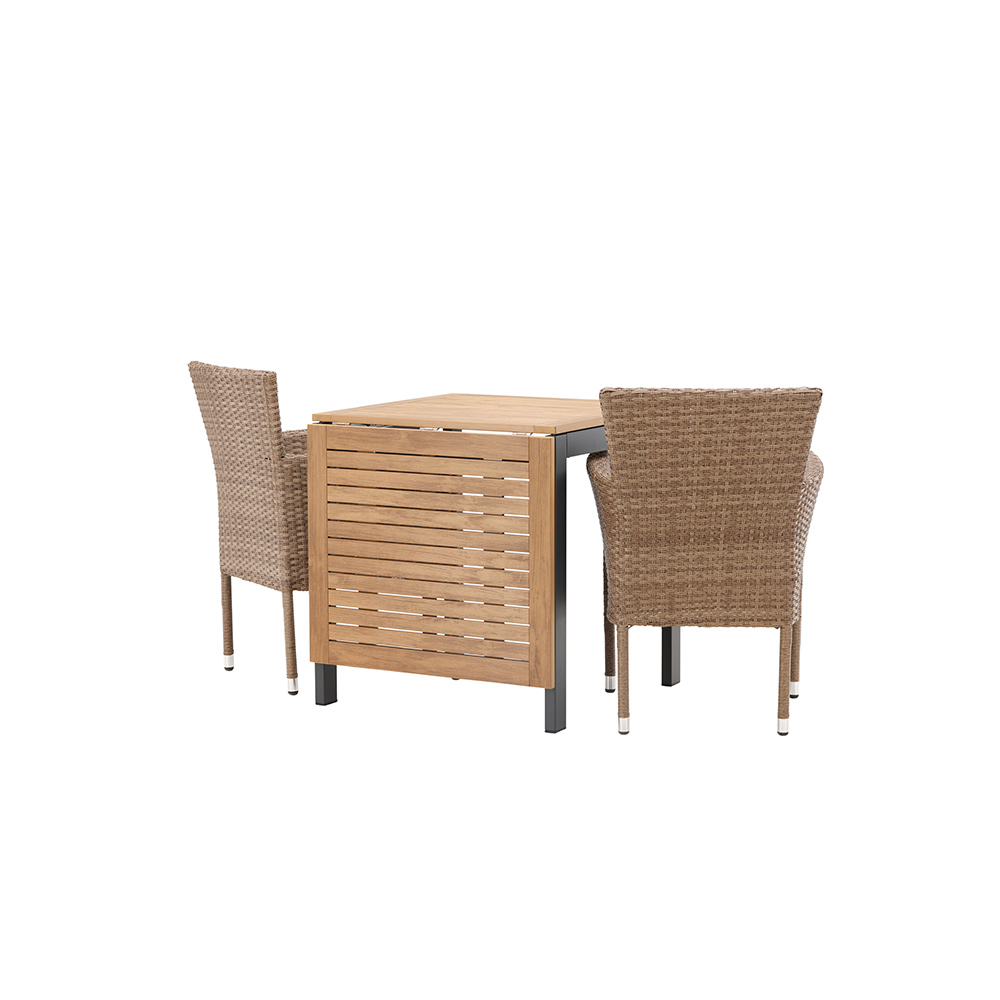 Cafégruppe Venture Home Diego Bord med 2 Malina Stoler