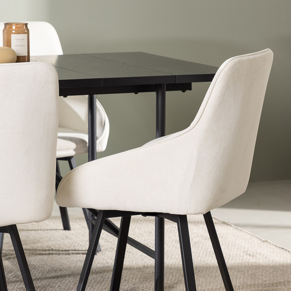 Spisegruppe Venture Home Astrid med 6 Rosie Stoler