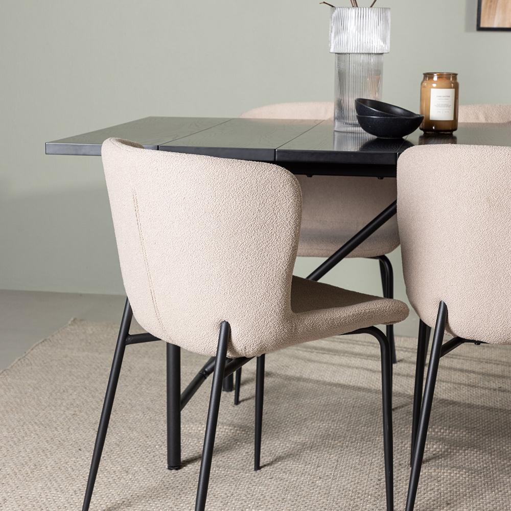 Spisegruppe Venture Home Astrid med 6 Modesto Stoler