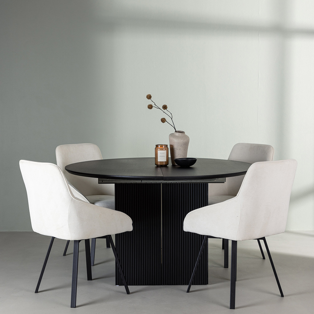 Spisegruppe Venture Home Matilda med 4 Rosie Stoler