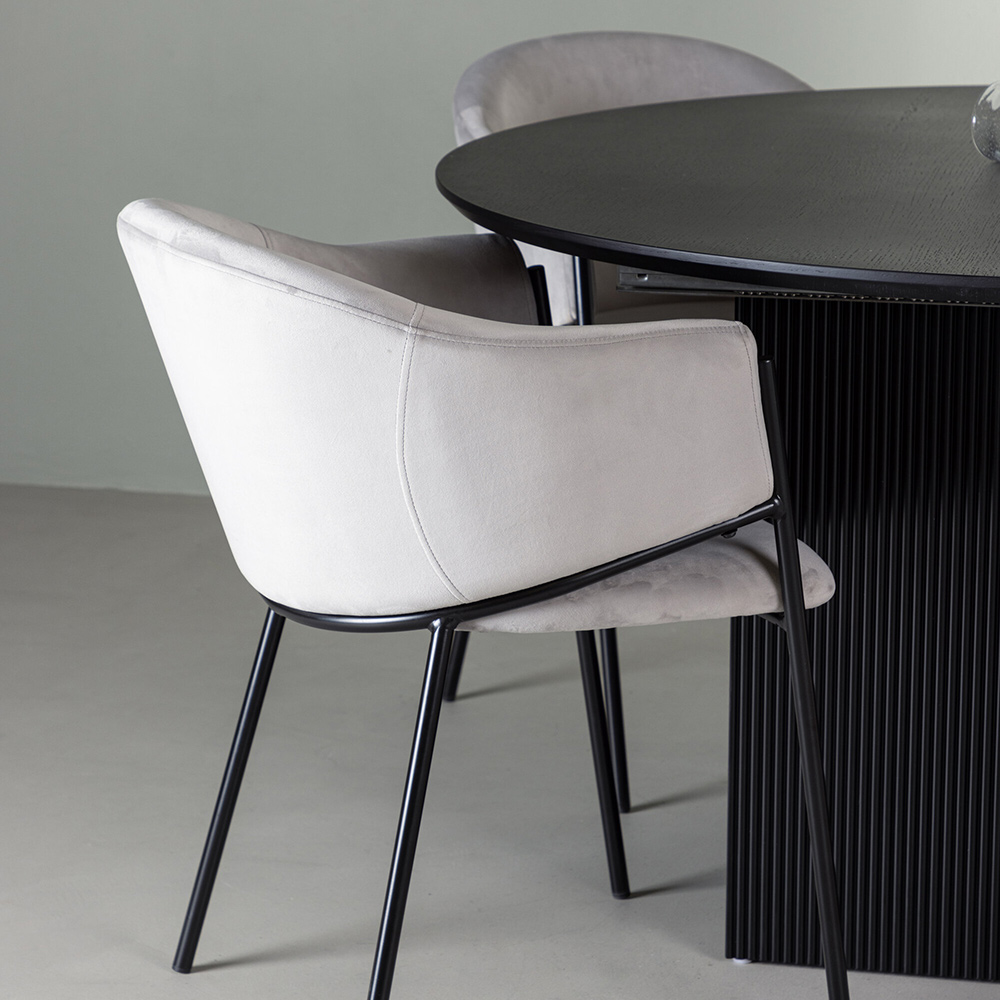 Spisegruppe Venture Home Matilda med 4 Evelina Stoler