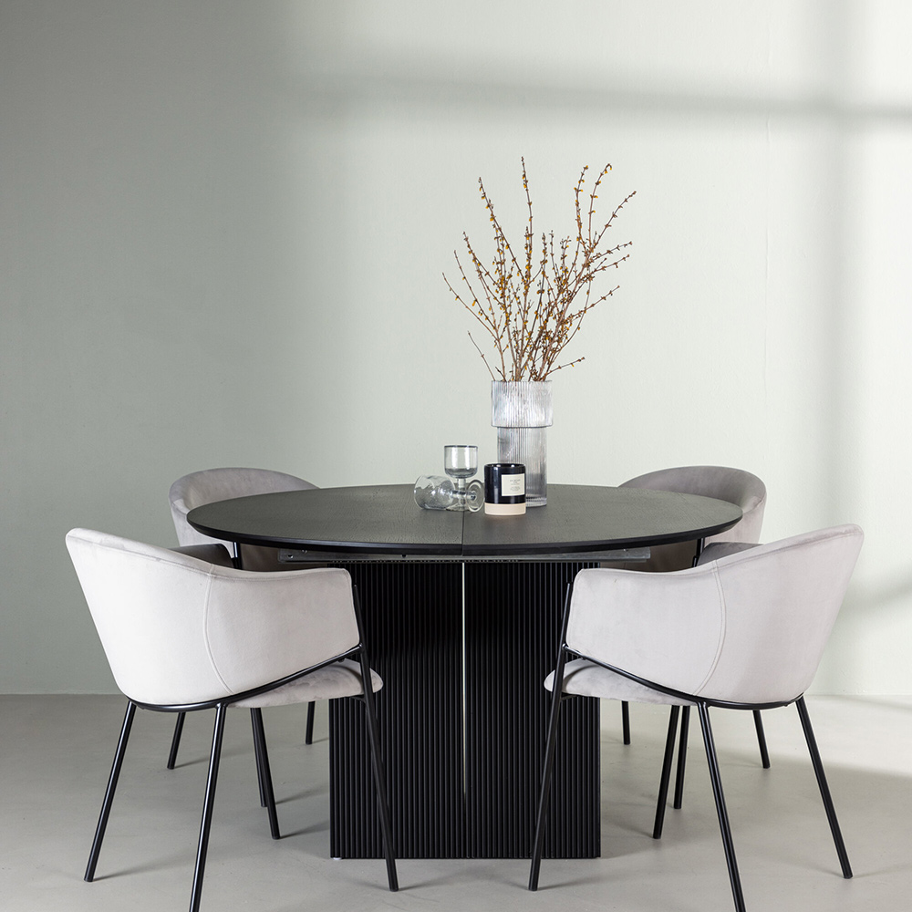 Spisegruppe Venture Home Matilda med 4 Evelina Stoler