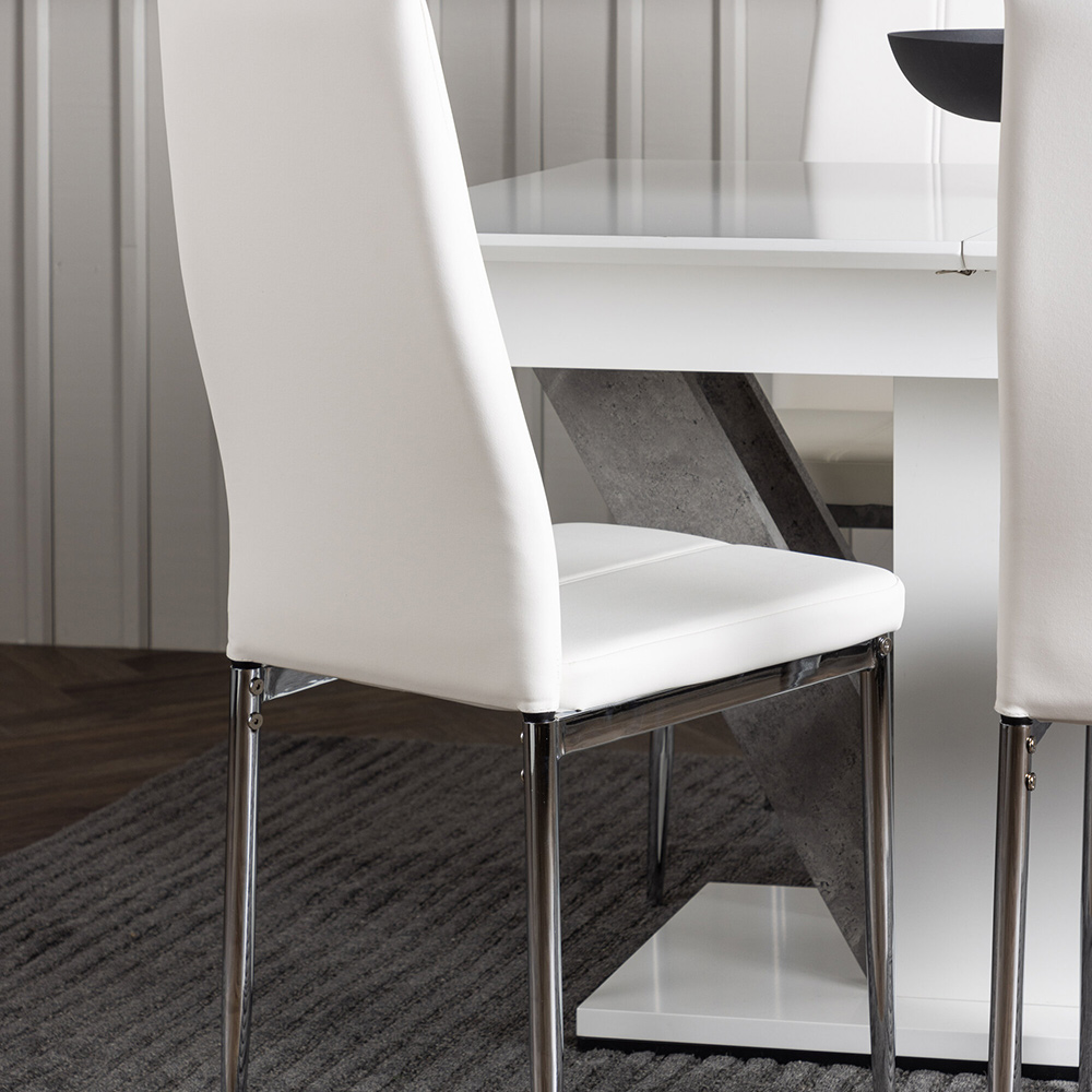 Spisegruppe Venture Home Disa med 4 Pastill Stoler