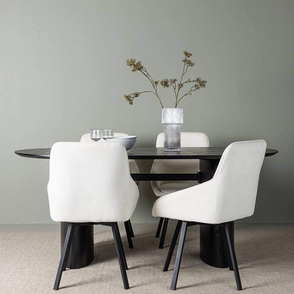 Spisegruppe Venture Home Isolde med 4 stk Rosie Stoler