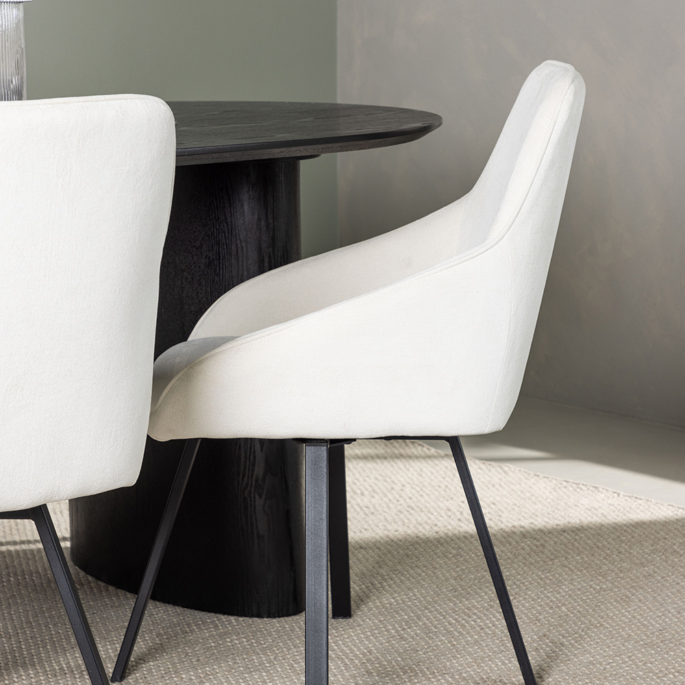 Spisegruppe Venture Home Isolde med 4 stk Rosie Stoler