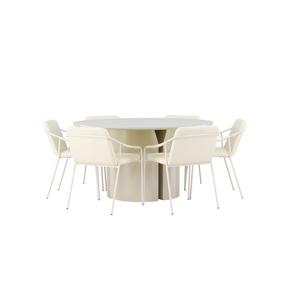 Spisegruppe Venture Home Sandvik med 6 Tvist Stoler