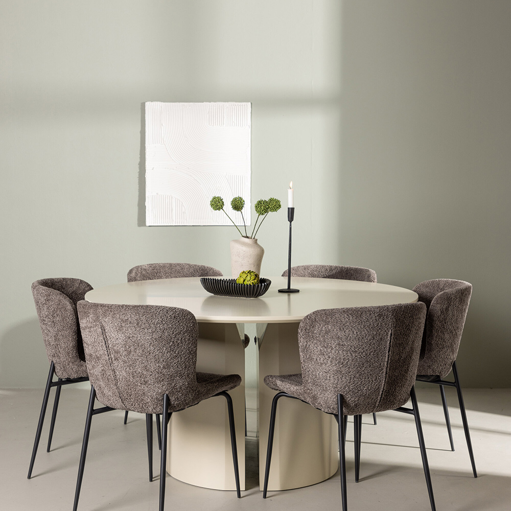 Spisegruppe Venture Home Sandvik med 6 Modesto Stoler