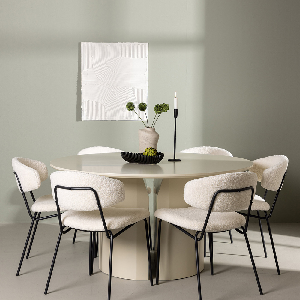 Spisegruppe Venture Home Sandvik med 6 Chico Stoler