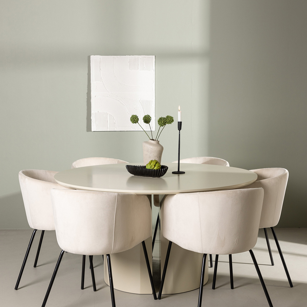 Spisegruppe Venture Home Sandvik med 6 Berit Stoler