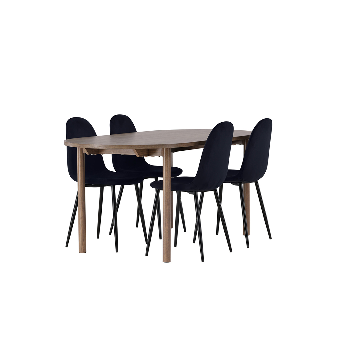 Spisegruppe Venture Home Andy Ø120 cm med 4st Polar Spisestoler