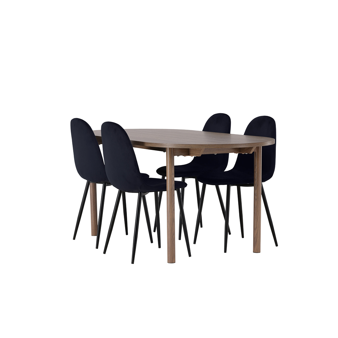 Spisegruppe Venture Home Andy Ø120 cm med 4st Polar Spisestoler