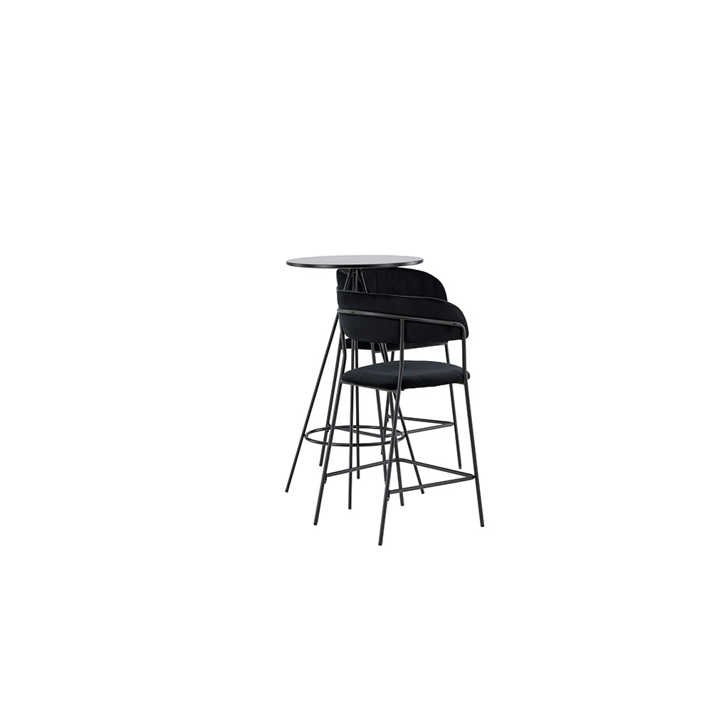 Spisegruppe Venture Home Bistro Ø60 cm med 2 stk Lui Stoler